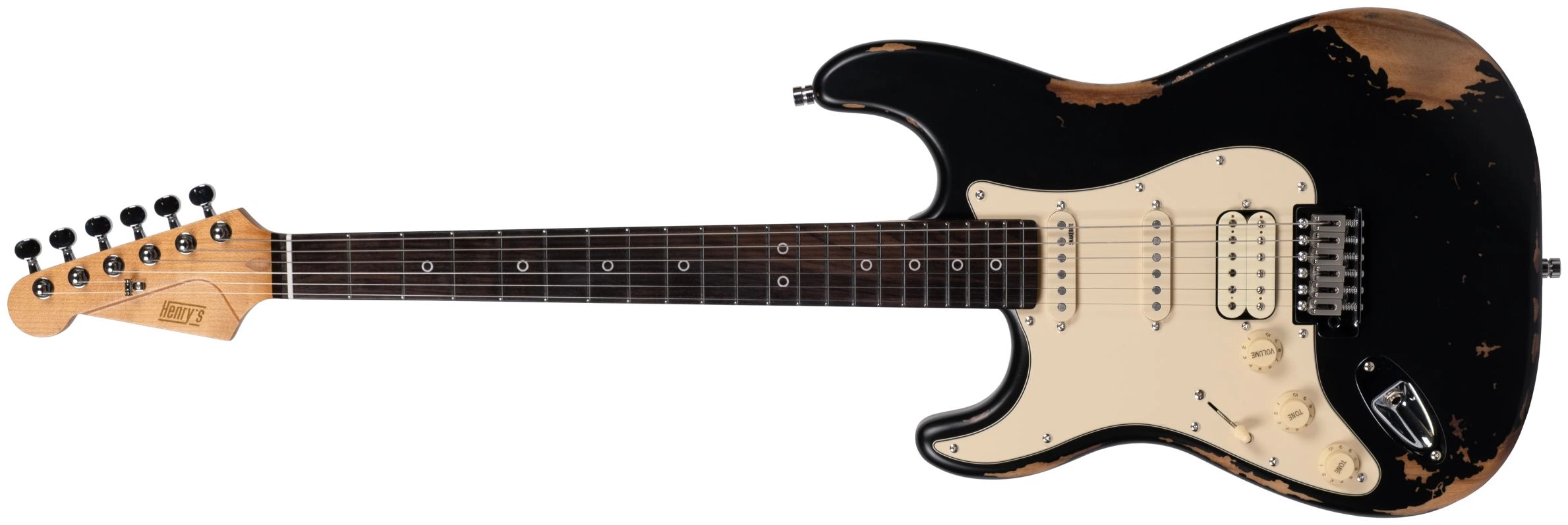 Henrys SNAKE II Relic ST-1N HSS LEFTHAND Mamba black